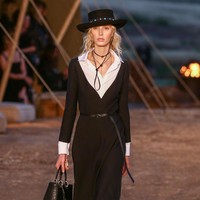 Model walks the runway during the Christian Dior Cruise 2018 Runway Show at the Upper Las Virgenes Canyon Open Space Preserve on May 11, 2017 in Santa Monica, California.  (Photo by Rich Fury/Getty Images)