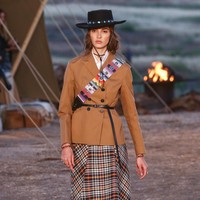 Model walks the runway during the Christian Dior Cruise 2018 Runway Show at the Upper Las Virgenes Canyon Open Space Preserve on May 11, 2017 in Santa Monica, California.  (Photo by Rich Fury/Getty Images)