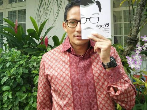 Sandiaga Uno di HUT JK ke-75