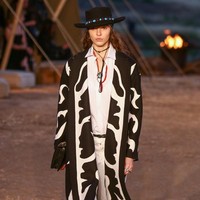Model walks the runway during the Christian Dior Cruise 2018 Runway Show at the Upper Las Virgenes Canyon Open Space Preserve on May 11, 2017 in Santa Monica, California.  (Photo by Rich Fury/Getty Images)