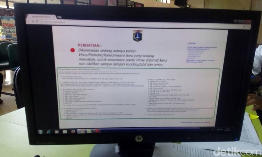 Jaringan internet di Pemkot Jaktim Dimatikan (Ibnu-detikcom)
