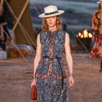 Model walks the runway during the Christian Dior Cruise 2018 Runway Show at the Upper Las Virgenes Canyon Open Space Preserve on May 11, 2017 in Santa Monica, California.  (Photo by Rich Fury/Getty Images)