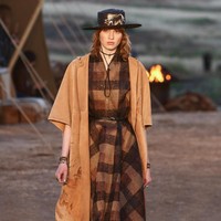 Model walks the runway during the Christian Dior Cruise 2018 Runway Show at the Upper Las Virgenes Canyon Open Space Preserve on May 11, 2017 in Santa Monica, California.  (Photo by Rich Fury/Getty Images)