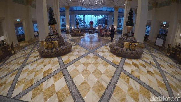 Lobi hotel yang mewah (Fitraya/detikTravel)