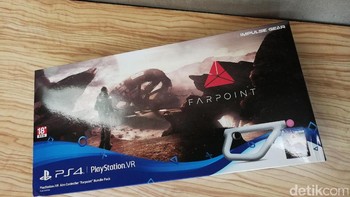 Farpoint pertama kali diperkenalkan Sony dalam ajang Electronic Entertainment Expo (E3) 2016 lalu. Foto: Muhammad Alif Goenawan/detikINET