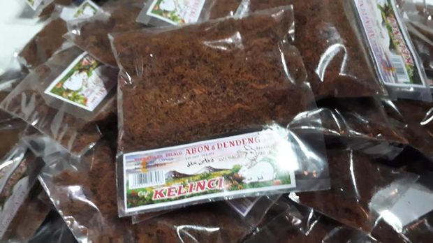 Abon oplosan ini dikemas dalam lima merek berbeda