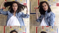 Kali ini penampilan rambut baru Atiqah dengan tatanan rambut yang lebih pendek, dan membuatnya semakin cantik. Dok. Instagram/atiqahhasiholan