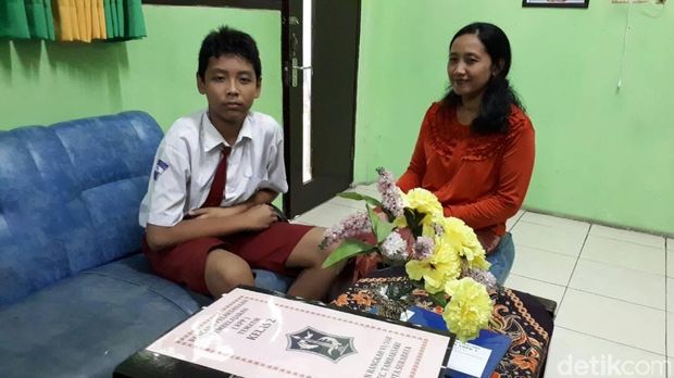 Pelajar SD di Surabaya ini Punya Nama Alhamdulillah Lanang Anakku