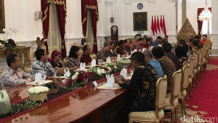 Bertemu Pemred Media, Jokowi Bahas Pembangunan Infrastruktur