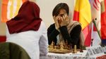 Wajah Serius WGM Medina di Japfa Chess Festival