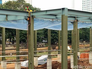 Pembangunan Stasiun Sudirman Baru Dikebut Siang Malam