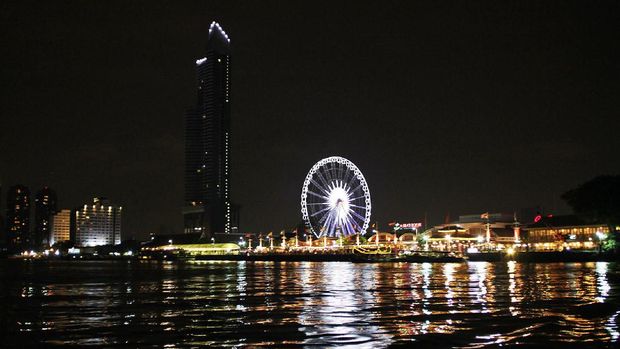Panorama Asiatique dari Sungai Chao Phraya (Randy/detikTravel)