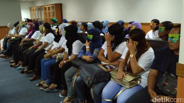 Korban tindak pidana perdagangan orang yang diungkap Bareskrim Polri, Rabu (17/5/2017)