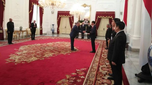 Ada 5 dubes negara sahabat yang menyerahkan surat kepercayaan kepada Presiden Jokowi.