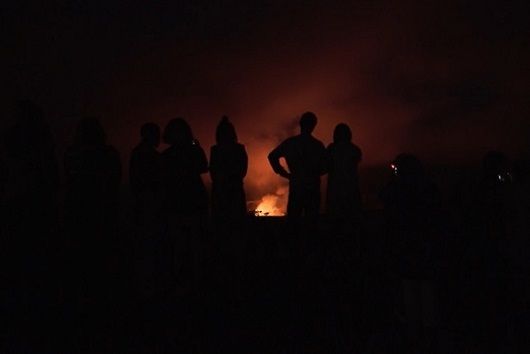 Kawah gunung api di Hawaii