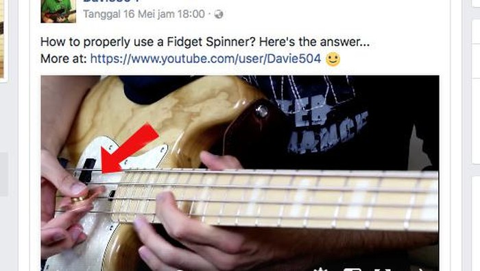 Viral, Pria Ini Gunakan Fidget Spinner untuk Main Bass