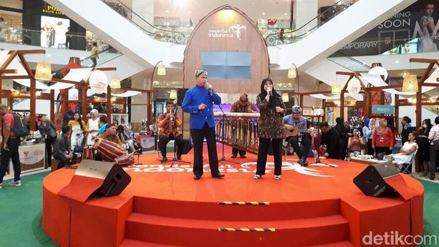 Acara promosi Indonesia kian meriah dengan alat musik tradisional (Kurnia/detikTravel)