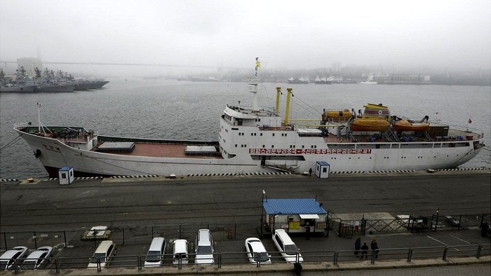 Pertama Kalinya, Feri Korea Utara Merapat di Rusia
