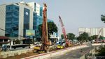 Penampakan LRT Jabodebek di MT Haryono