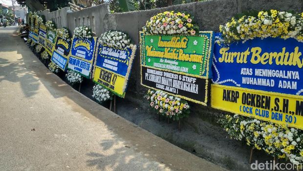Rumah duka Mohammad Adam di Kebayoran Lama, Jakarta Selatan.