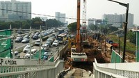Kemudian lintas Cawang-Dukuh Atas dengan berjarak 10,5 kilometer. Sedangkan lintasan tiga, Cawang-Bekasi Timur, memiliki jarak 18,5 kilometer. Pool/Citra Fitri Mardiana.