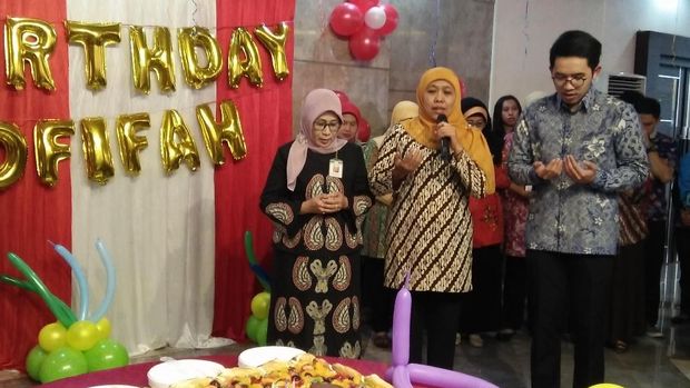 Mensos berdoa agar anak buahnya selalu kompak dalam bekerja.