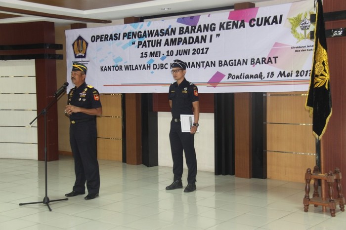 Jelang Ramadan, Bea-Cukai Kalbar Gelar Operasi Patuh Ampadan I