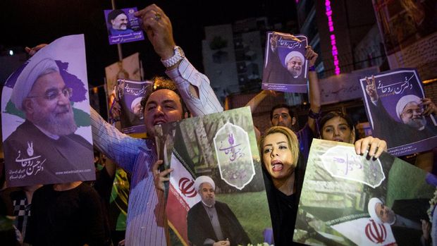 Pendukung Hassan Rouhani