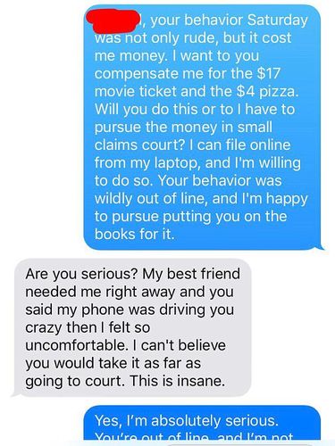 Asyik Sendiri Main HP, Wanita Ini Digugat Pasangan Kencannya