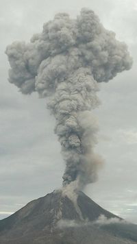 Gunung Sinabung Erupsi Lagi, Semburkan Material Hingga 4 Km