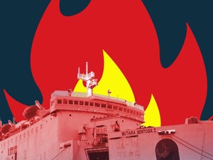 KNKT Investigasi Dugaan Muatan Kendaraan Bawa Gas di KM Mutiara