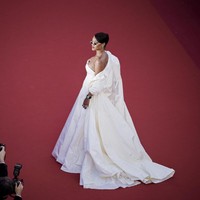 Rihanna attends the Okja screening during the 70th annual Cannes Film Festival at Palais des Festivals on May 19, 2017 in Cannes, France. (Photo by Francois Durand/Getty Images)