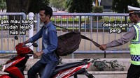 6. Ditilang karena sudah lelah. Foto: Dok. Istimewa