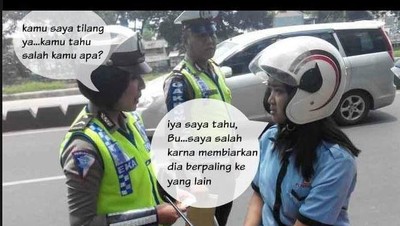 Meme Lucu Ditilang Polisi