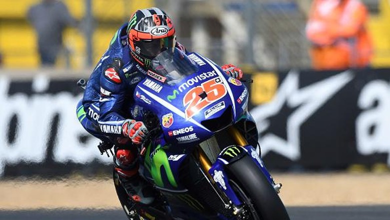 Dramatis di Prancis: Vinales Juara, Rossi Crash Dramatis di Prancis: Vinales Juara, Rossi Crash