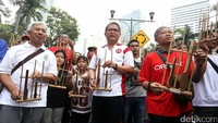 Aksi yang dilaksanakan di areal car free day (CFD) itu merupakan semangat harmonisasi dan kesatuan bangsa.