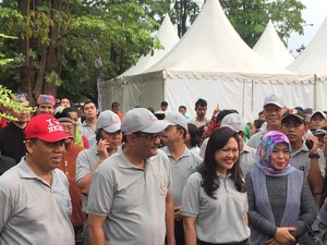 Djarot Hadiri Acara Pencanangan HUT DKI ke-490 di Waduk Pluit