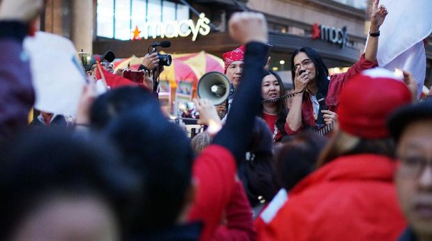 WNI di New York Gelar Aksi, Serukan Rawat Semangat Kebhinnekaan