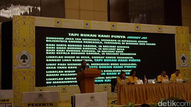 Panglima TNI Jenderal Gatot Nurmantyo di Rapimnas Golkar / 