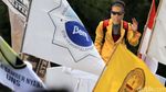 Polisi dan Mahasiswa Saling Dorong di Kemenko PMK