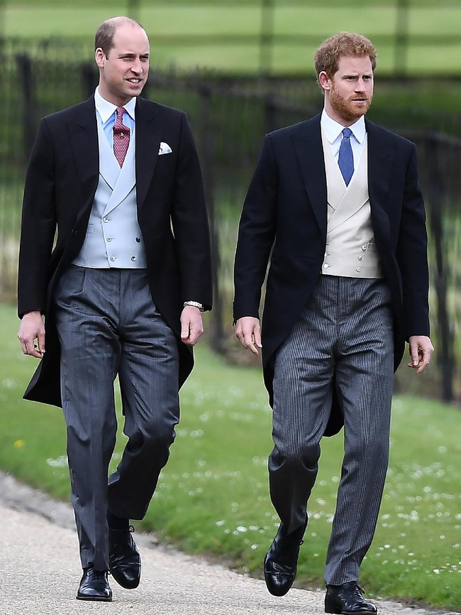 Pangeran William dan Pangeran Harry di pernikahan Pippa Middleton.  (Photo by Justin Tallis - WPA Pool/Getty Images)
