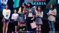 Red Velvet saat tampil di acara Seoul Talk Concert in Jakarta di Ciputra Artpreneur, Jakarta Selatan pada akhir pekan lalu.