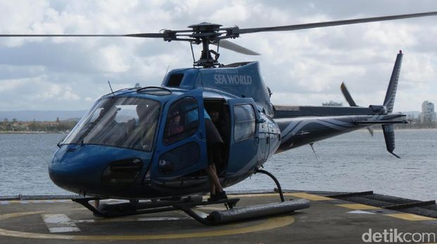 Wahana helikopter di Sea World, Gold Coast (Fitraya/detikTravel)