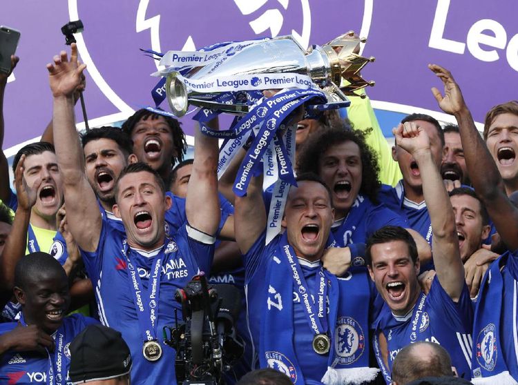 Chelsea Rayakan Gelar Juara Premier League