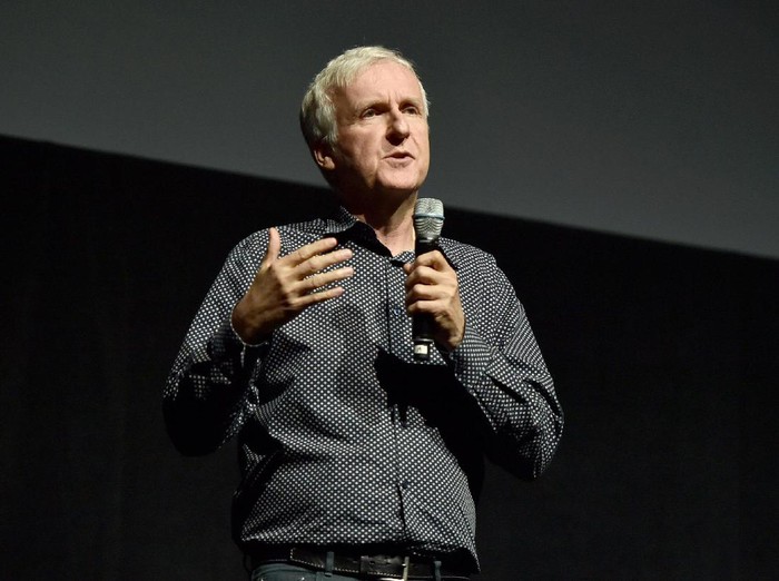 LAS VEGAS, NV - APRIL 14:  Writer/director James Cameron of Avatar 2 speaks onstage during CinemaCon 2016 as 20th Century Fox Invites You to a Special Presentation Highlighting Its Future Release Schedule at The Colosseum at Caesars Palace during CinemaCon, the official convention of the National Association of Theatre Owners, on April 14, 2016 in Las Vegas, Nevada.  (Photo by Alberto E. Rodriguez/Getty Images for CinemaCon)