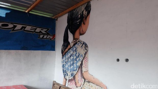 Mural Seth GlobePainter di Gunung Merapi