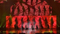 SISTAR tampil menawan dalam acara MelOn Music Awards di Olympic Gymnasium, Seoul. Foto: Chung Sung-Jun/Getty Images