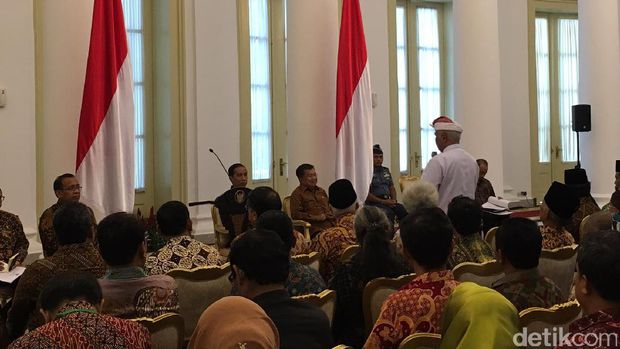  Pertemuan Presiden Jokowi bersama Wapres JK dengan Asosiasi Forum Kerukunan Umat Beragama di Istana Bogor, Selasa (23/5/2017)