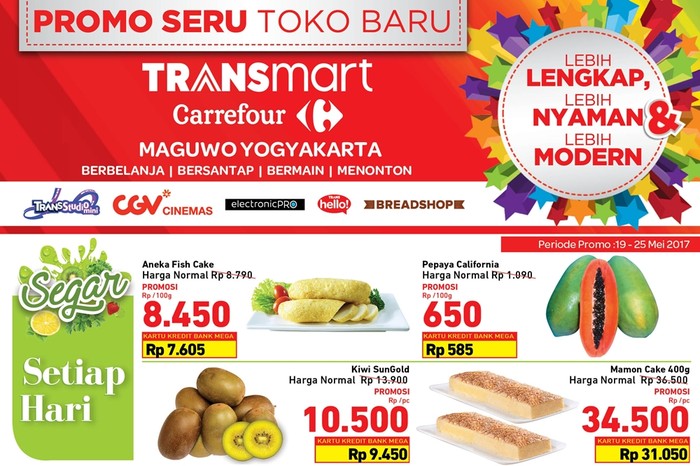 Promo Toko Baru di Transmart Carrefour Maguwo dan Transmart Tegal