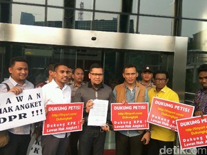 Dukung KPK, Kader Muda Golkar Serahkan Petisi Lawan Hak Angket